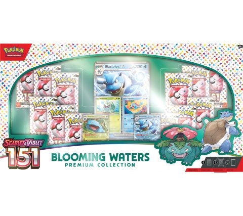 Sealed English Pokémon TCG – 151 Blooming Waters Premium Collection – HLcollectibles
